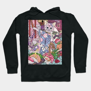 Cat and Sushi 9901 Hoodie